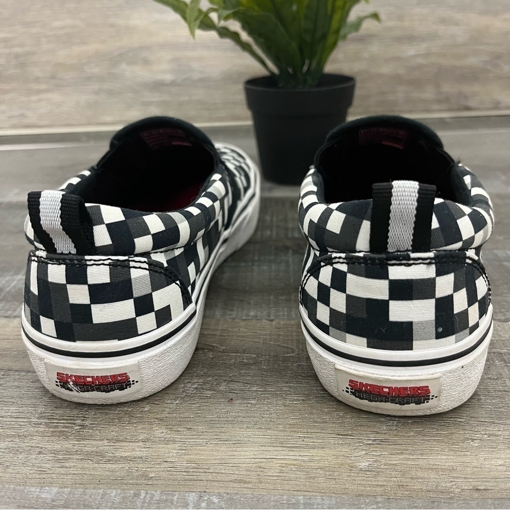 Sketchers Megacraft Black and White Sneaker Flats Size 4.5 - Picture 11 of 16